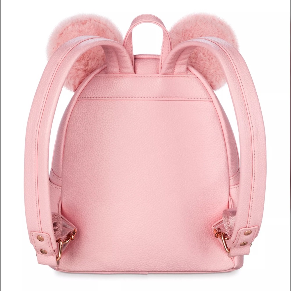 Loungefly Disney Parks Minnie Mouse Piglet Pink Mini Backpack & Ears - Picture 4 of 16